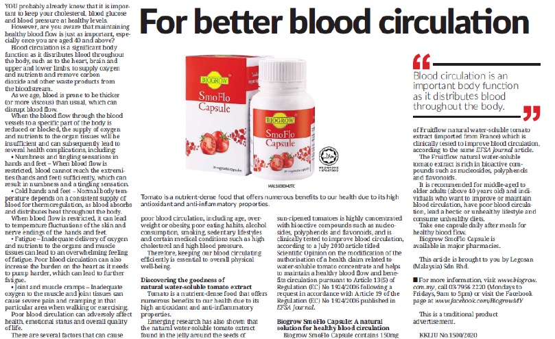 SmoFlo For Better Blood Circulation