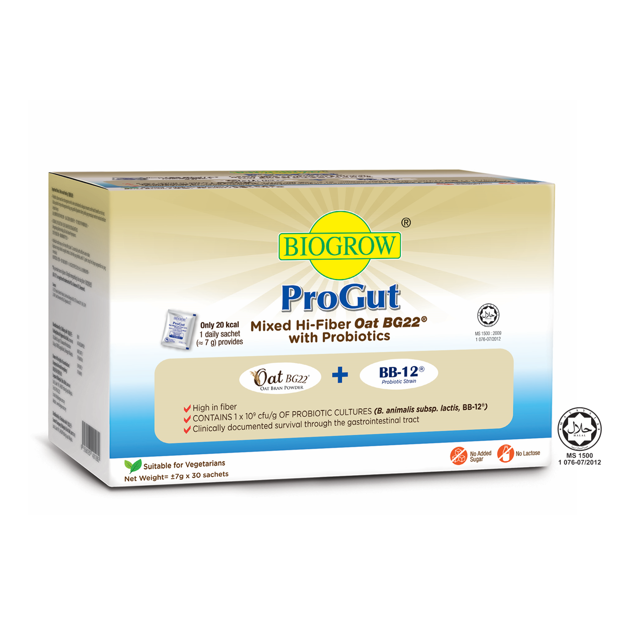 BiogrowES (60's + 60's) Biogrow Malaysia Oat BG22, Probiotics, Eye