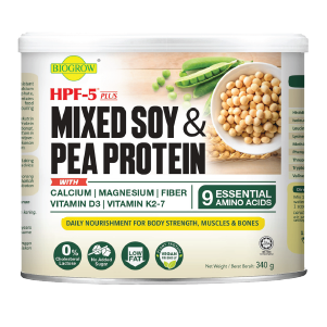 Protein in Protein Powder Mixed Soy and Pea Protein Calcium Magnesium Vitamin D3 Vitamin K2-7 HPF-5 PLUS