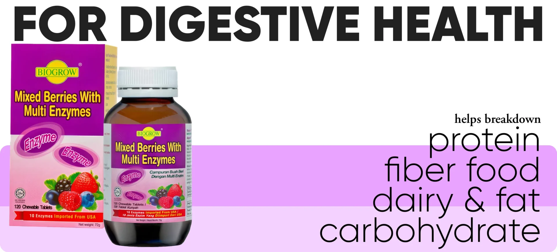 digestive health mixed berries multi enzymes