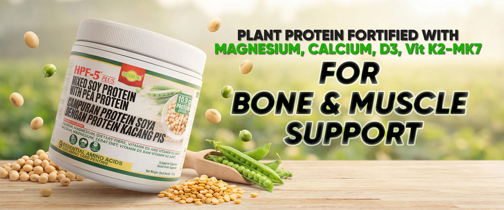 HPF5 Plus Soy Pea Protein for Bone Muscle Health